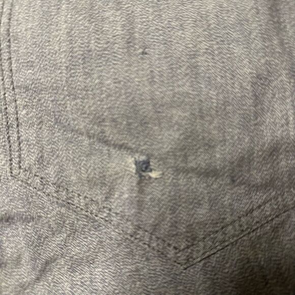 All saints button fly blue blend shorts 32 - Picture 7 of 8